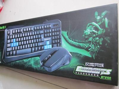 【批發彪王BT-2100 鍵盤鼠標有線套裝 USB+PS/2游戲套裝 防水靜音】價格,廠家,圖片,鼠鍵套裝,廣州眾千電子產品-